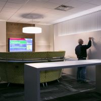 The newly finished showroom at Placon, designed by McGinnis Design, is seen in Madison, Wisconsin on March 6, 2017. Beth Skogen Photography - www.bethskogen.com